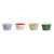 Cuenco Home ESPRIT Multicolor Shabby Chic 480 ml 13,2 x 13,2 x 7,5 cm (4 Unidades)