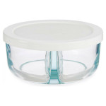 Fiambrera Pasabahce 530683-1113225 Blanco Transparente Vidrio 2 Compartimentos