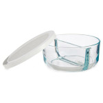 Fiambrera Pasabahce 530683-1113225 Blanco Transparente Vidrio 2 Compartimentos