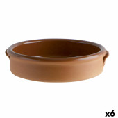 Cazuela Barro Clasico Marrón Cerámica Ø 23 cm (6 Unidades)