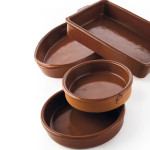 Cazuela Barro Clasico Marrón Cerámica Ø 23 cm (6 Unidades)