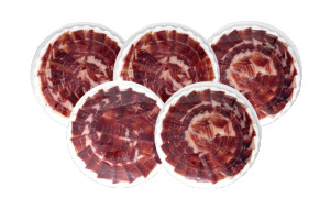 Imagen de Lote De Cinco Platos De Jamon De Bellota Corte A Cuchillo