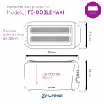 Tostadora Grunkel 1400 W Doble ranura
