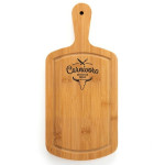 Tabla de cortar Quid Carnivoro Marrón Madera Acero 35 x 16 x 2 cm