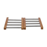 Salvamantel Secret de Gourmet Natural Acero Inoxidable 35,2 x 22,2 x 2 cm Extensible