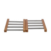 Salvamantel Secret de Gourmet Natural Acero Inoxidable 35,2 x 22,2 x 2 cm Extensible