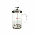 Tetera DKD Home Decor Transparente Acero Inoxidable Plata Vidrio de Borosilicato (18 x 9.5 x 20.5 cm) (1 L)