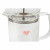 Tetera DKD Home Decor Transparente Acero Inoxidable Plata Vidrio de Borosilicato (18 x 9.5 x 20.5 cm) (1 L)