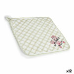 Paño de Cocina Kinvara 1220 Blanco Verde 50 x 0,3 x 50 cm (12 Unidades)
