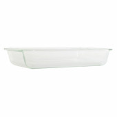 Bandeja para Horno DKD Home Decor Transparente Vidrio de Borosilicato (35 x 21.5 x 6 cm)