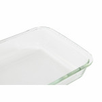 Bandeja para Horno DKD Home Decor Transparente Vidrio de Borosilicato (35 x 21.5 x 6 cm)