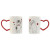 Juego de 2 Tazas Mug Home ESPRIT Love Blanco Rojo Gatos