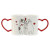 Juego de 2 Tazas Mug Home ESPRIT Love Blanco Rojo Gatos