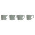 Juego de 4 Tazas Mug Home ESPRIT Verde Gres 360 ml 9,5 x 13 x 9,2 cm Mandala