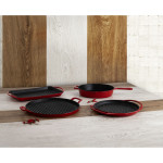 Sartén Antiadherente Bidasoa Fierro Hierro Fundido Rojo (26 cm)