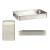 Rustidera Kinvara 100155 Plateado Aluminio 32 x 7 x 51,5 cm