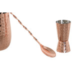 Set de Coctelería Home ESPRIT Cobrizo Intenso Acero Inoxidable 540 ml 8,5 x 8,5 x 11 cm