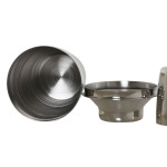 Coctelera Home ESPRIT Dorado Plateado Acero Inoxidable 9,5 x 9,5 x 22 cm