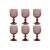 Set de Copas Home ESPRIT Rosa Cristal 8 x 8 x 14,5 cm (6 Unidades)