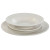 Vajilla Home ESPRIT Blanco Porcelana Rayas 27 x 27 x 2 cm 18 Piezas