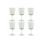 Set de Copas Home ESPRIT Verde Cristal 285 ml 8,4 x 8,4 x 16,4 cm (6 Unidades)