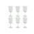 Set de Copas Home ESPRIT Verde Cristal 9 x 9 x 17,8 cm (6 Unidades)