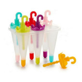 Molde para Helados Leknes CN71546-1 Azul Rojo Verde Morado Naranja Rosa Polipropileno