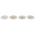Plato Llano Home ESPRIT Blanco Beige Gres Tradicional 20 x 20 x 2,5 cm