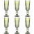 Set de Copas Home ESPRIT Verde Cristal 6 x 6 x 18,4 cm (6 Unidades)