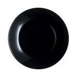 Plato Llano Luminarc Zelie Negro Negro Vidrio Ø 25 cm (12 Unidades)