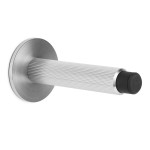 Tope Puerta Arpa Wall 103X50Mm Inoxidable Look Aluminio