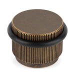 Tope Puerta Arpa 45X30Mm Laton Rustico Aluminio