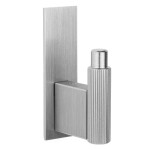 Percha Arpa Plate 25X80Mm Inoxidable Look Aluminio
