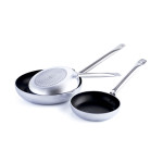 Sartén Quid Professional Pro-induction Negro Metal Acero Ø 24 cm (6 Unidades)