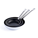 Sartén Quid Professional Pro-induction Negro Metal Acero Ø 24 cm (6 Unidades)