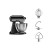 Robot de Cocina KitchenAid 5K45SSEOB Negro 275 W 4,3 L