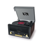 Tocadiscos Mustek Marrón Negro