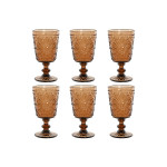 Set de Copas Home ESPRIT Cristal 8,5 x 8,5 x 16,3 cm (6 Unidades)