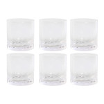 Set de Vasos Home ESPRIT Transparente Cristal Con relieve (6 Unidades)