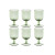Set de Copas Home ESPRIT Verde Cristal 300 ml 8 x 8 x 14 cm (6 Unidades)