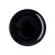 Plato Llano Quid Select Basic Negro Melamina Ø 25 cm (24 Unidades)
