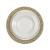 Bajo Plato Versa Serpentine Metal 33 x 1,5 x 33 cm