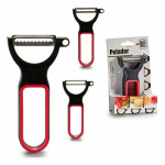 Set de Peladores CK98529 Negro Rojo Acero Caucho Polipropileno