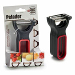 Set de Peladores CK98529 Negro Rojo Acero Caucho Polipropileno