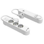 Regleta Enchufes 3 Tomas con Interruptor Silver Electronics 48643