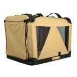 Jaula De Loneta 81X58X58Cm Camel Y Negra
