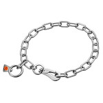Collar Cadena Acero Inox 65Cm Eslabón Corto Con Bloqueo