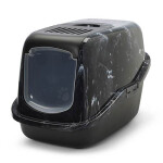 Wc Gatos Nestor Con Puerta Abatible Y Filtro/Marble Negro