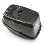 Wc Gatos Nestor Con Puerta Abatible Y Filtro/Marble Negro