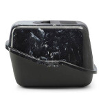 Wc Gatos Nestor Con Puerta Abatible Y Filtro/Marble Negro